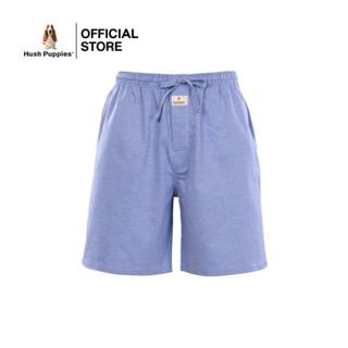 Hush Puppies กางเกงขาสั้นผู้ชาย รุ่น SLEEPWEAR HU H3W3013 ทรง BOXER - สีฟ้า