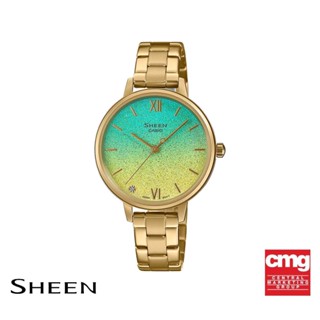 CASIO นาฬิกาข้อมือผู้หญิง SHEEN รุ่น SHE-4548G-2AUDF สีทอง นาฬิกา นาฬิกาข้อมือ นาฬิกาผู้หญิง