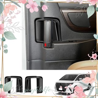 สติกเกอร์คาร์บอนไฟเบอร์ สําหรับติดมือจับประตูรถยนต์ Toyota Alphard 40 Series 2023+