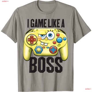 เสื้อยืดแขนสั้น พิมพ์ลายการ์ตูน SpongeBob SquarePants Pie Daxing Octopus Brother Crab Boss สําหรับผู้ใหญ่ ผู้ชาย และผู้หญิง ไซซ์ XS-3XL