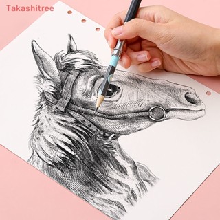 (Takashitree) อุปกรณ์ที่วางดินสอ แบบหัวเดียว และหัวคู่ ปรับได้ สําหรับถ่านชาร์โคล 2 ชิ้น