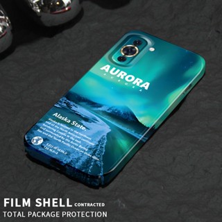 เคสโทรศัพท์มือถือ PC แข็ง กันรอยเลนส์กล้อง ลายดาว แม่น้ํา สีวาว สําหรับ Huawei Nova 10 Pro 9 SE 7 7i 7 Pro SE 6 SE 4 P20 P30 P40 Lite Mate 20