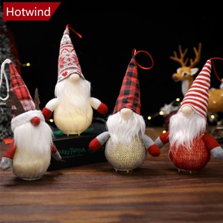 Hotwind ตุ๊กตาโนมเรืองแสง ไร้หน้า ขนาด 12.5 ซม. สําหรับตกแต่งบ้าน เทศกาลคริสต์มาส P6U2