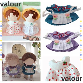 Valour ชุดเสื้อผ้าตุ๊กตา กระโปรงสตรอเบอร์รี่ 20 ซม. แบบเปลี่ยน