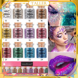 ✧Ready Stcok Yabaolian Gel Sequins Chameleon High-gloss อายแชโดว์ Mermaid Dazzling Smooth ง่ายต่อการสีอายแชโดว์ติดทนนานแต่งหน้า TALLER