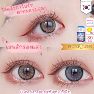 คอนแทคเลนส์ รุ่นตาไบรท์สวย 💖 Apple Bloom brown , gray 💖 Luxzylens ใส่สบายตามาก เลนส์กรองแสง ของแท้✅ Made in Korea