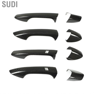 Sudi Outside Door Handle Trim Smooth Texture Cover 4 Sets for Cars