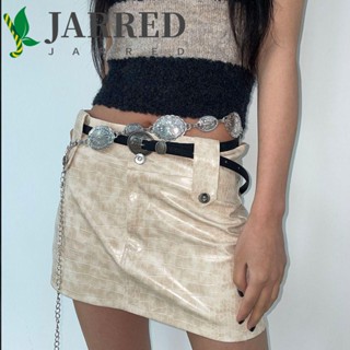 Jarred สายโซ่คาดเอว โลหะ สีทอง สไตล์โบฮีเมียน ฤดูร้อน เครื่องประดับชายหาด