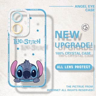 เคสโทรศัพท์มือถือแบบนิ่ม TPU ใส กันรอยกล้อง ลายการ์ตูน Stitch น่ารัก สําหรับ OPPO Reno5 5F 5K 5 Lite 6 Lite 6Z 7Z 8Z 7 Lite 8 Lite