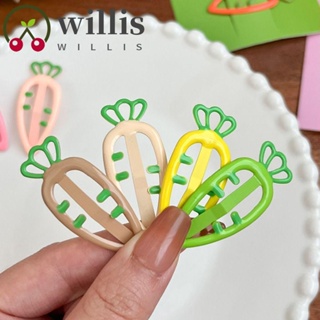 Willis กิ๊บติดผม ขนาดเล็ก เจ้าหญิง สไตล์เกาหลี สีลูกกวาด กิ๊บน่ารัก รูปแครอท เครื่องประดับผม กิ๊บน่ารัก เด็กผู้หญิง