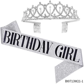 A797 เซ็ทมงกุฎ วันเกิด Happy Birthday Girl QUEEN สีทอง สีเงิน สีโรสโกล เฉดสีอาจไม่ตรง ขอดูรูปสีจริง สินค้าพร้อมส่งในไทย