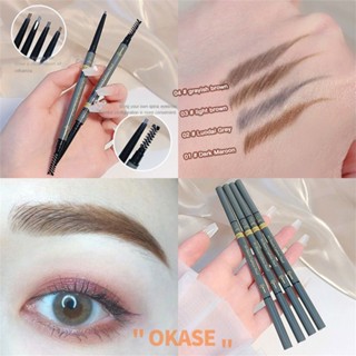 Wodwod Art Mist Sculpting Powder Eyebrow Pen กันน้ำ Fine ทนทาน NonStaining เป็นธรรมชาติยาวนาน ดินสอเขียนคิ้วหมุนอัตโนมัติ 3d shaping eyes makuep ultrafine Smooth [ลดราคา]