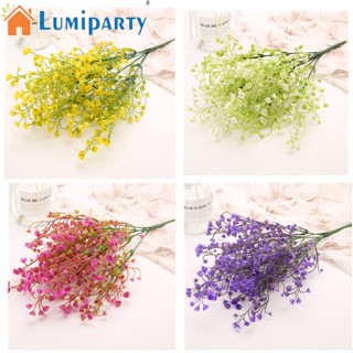 Lumiparty ดอกไม้ประดิษฐ์ เจ็ดแฉก กระดิ่งสีทอง วิลโลว์ ฉากกั้นร้านอาหาร ตกแต่ง จัดดอกไม้