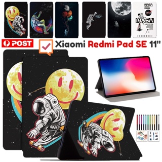 เคสหนัง ฝาพับ ลายการ์ตูนน่ารัก สําหรับ Xiaomi Redmi Pad SE 2023 11.0 นิ้ว