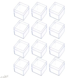 Uki กล่องใส สําหรับใส่ขนมหวาน 12 ชิ้น