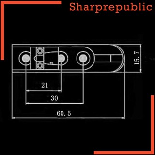 [Sharprepublic] สะพานสายเบส พร้อมสกรู สําหรับกีตาร์ไฟฟ้า เบส 4 สาย 4 ชิ้น