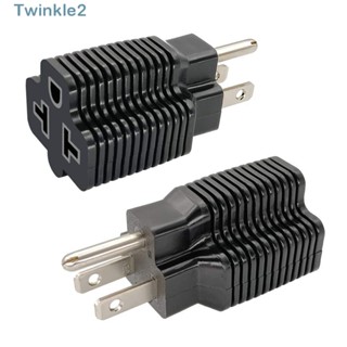 Twinkle อะแดปเตอร์ปลั๊กไฟ ตัวเมีย Pvc 15A AC125V สีดํา สําหรับช่างไฟฟ้า 3 ชิ้น