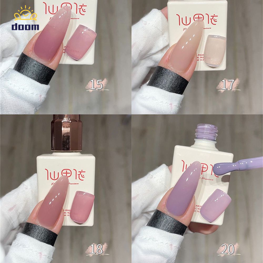 สีเจล ยาทาเล็บเจล ขนม เจลทาเล็บ สีฐานเปลือย 32 สี ใส Soak Off เจลยาทาเล็บ 15 มล สีทาเล็บเจล XEIJAYI  【doom】