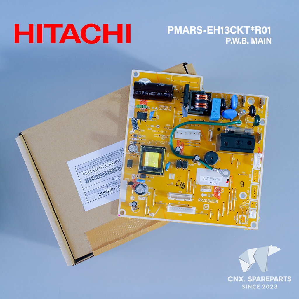 PMRAS-EH13CKT*R01 แผงวงจรแอร์ Hitachi บอร์ดคอยล์เย็นแอร์ รุ่น RAS-EH13CKT, RAS-EJ13CKT, RAS-NH13CLT