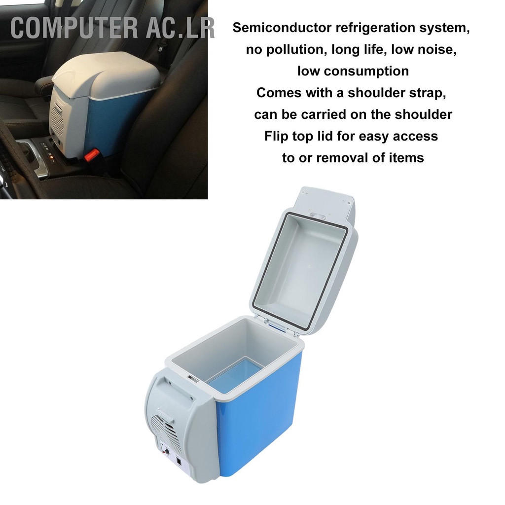 Computer Ac.lr ตู้เย็นรถยนต์ 12V DC แหล่งจ่ายไฟเย็นใช้คู่ไฟฟ้า Cooler ฤดูร้อนเครื่องทำความเย็นตู้เย็นรถมินิแบบพกพา