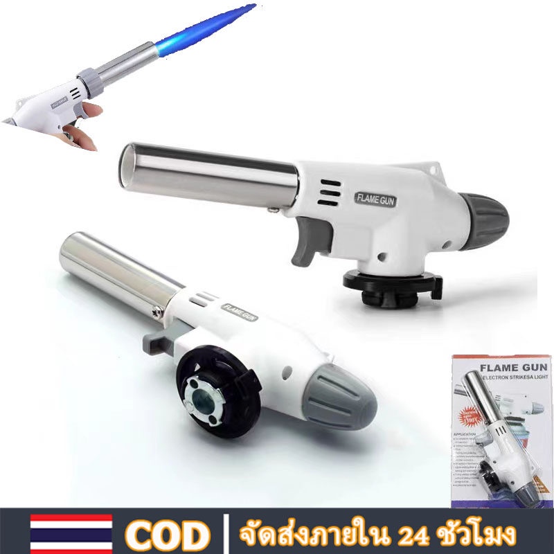 🔥รุ่นอัพเกรดใหม่🔥หัวพ่นไฟ ปลอดภัย อย่างดี ให้ความร้อนสูง 1300องศา สำหรับแก๊สกระป๋อง