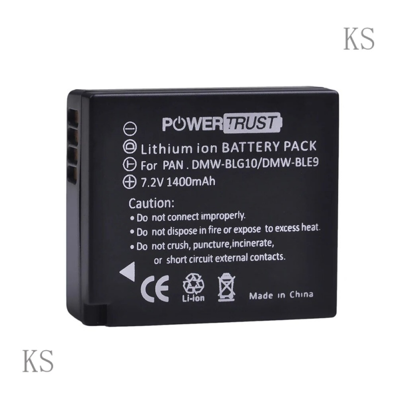 KS 2Pcs DMW-BLG10 DMW BLG10 DMW-BLE9 BLE9 BLE9E Camera Battery+ LCD USB Dual Charger for Panasonic Lumix DMC GF6 GX7 GF3