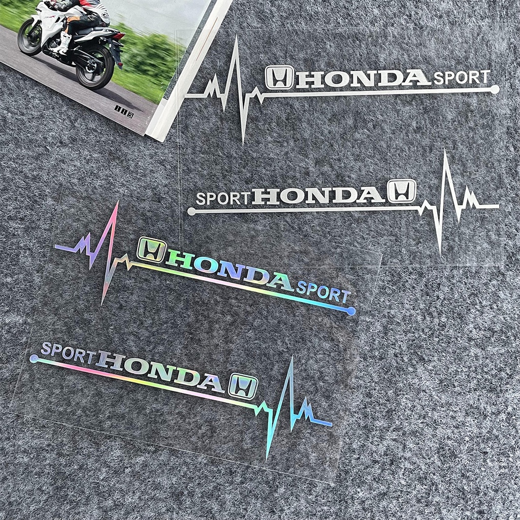 สําหรับ Honda สะท้อนแสง สติ๊กเกอร์ Vinyl หน้าต่าง หมวกกันน๊อค รถไฟฟ้า รถยนต์ ตกแต่งรถCity Civic Brio