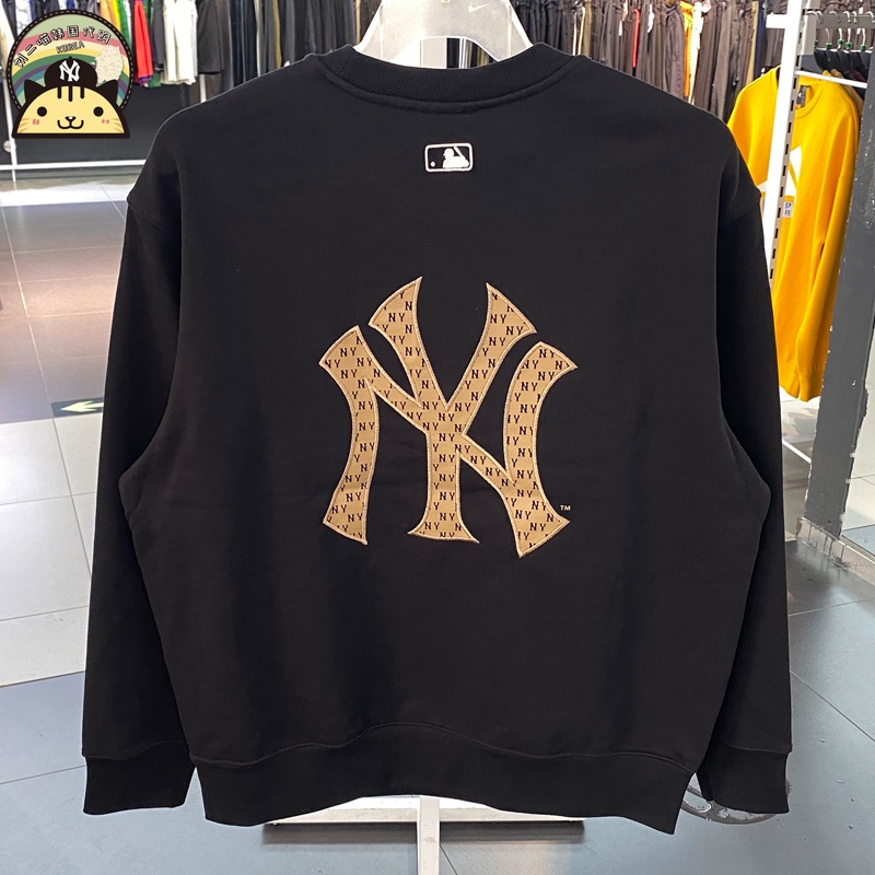 Ny ใหม่ เสื้อกันหนาว พิมพ์ลายฉลาก NY back big label classic Read flower สําหรับผู้ชาย และผู้หญิง MTM12