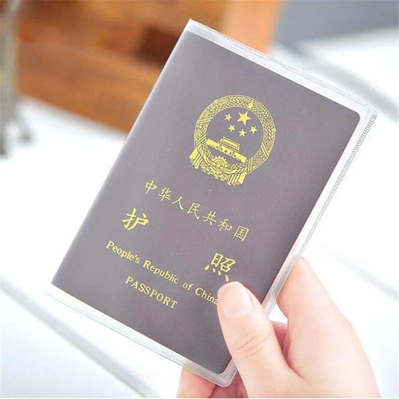 กระเป๋าสตางค์ PVC ใส กันน้ํา สําหรับใส่หนังสือเดินทาง บัตรประชาชน บัตรเครดิต บัตรประจําตัวประชาชน