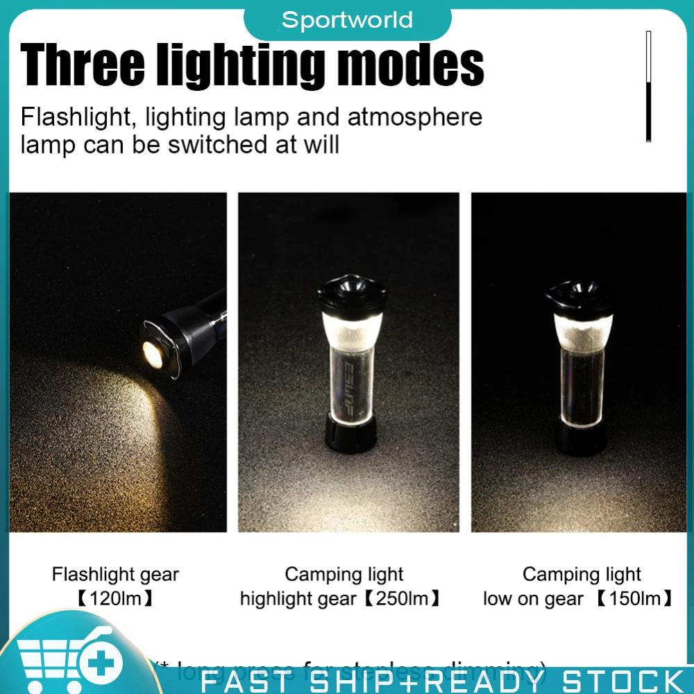 ESLNF ไฟฉาย LED แคมป์ปิ้ง 2600mAh ชาร์จ USB thumbnail 5
