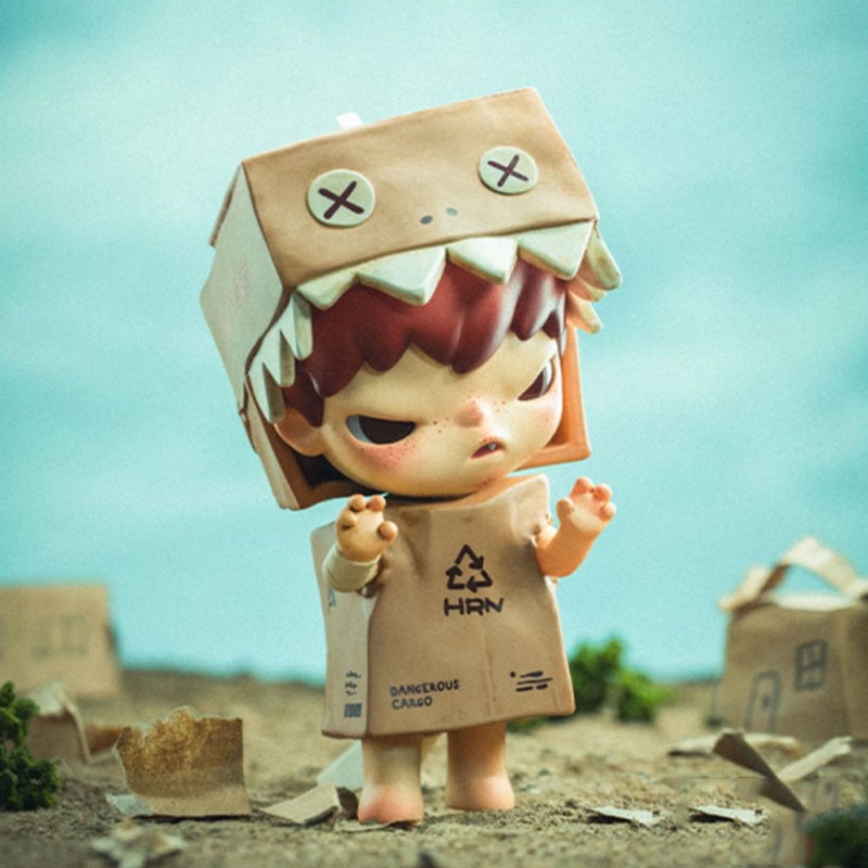 Pop MART Hirono Mime Series 4 ฟิกเกอร์แอกชัน ฟิกเกอร์ กล่องสุ่ม ตกแต่งบ้าน เดสก์ท็อป ฟิกเกอร์ คาวาอี้ โมเดล การ์ตูนน่ารัก ตุ๊กตา ของเล่น ของขวัญเด็กผู้หญิง