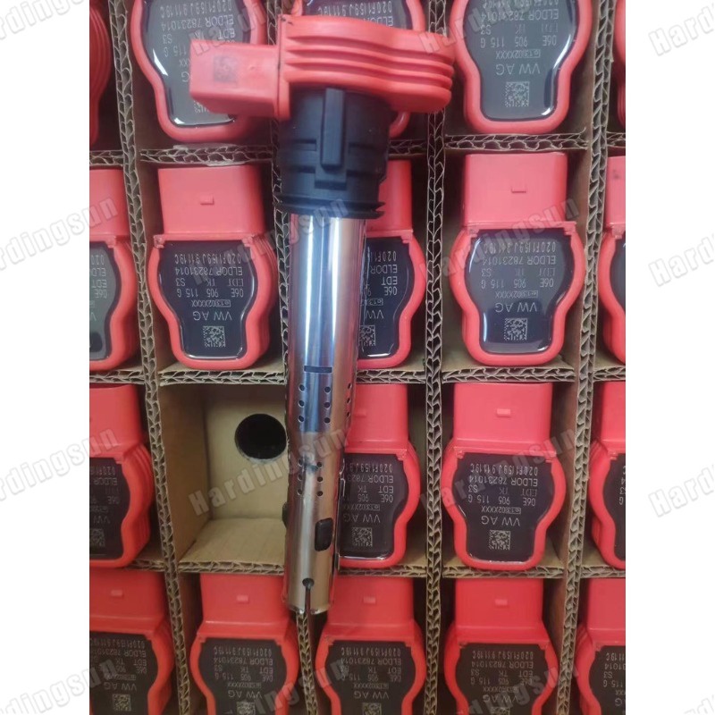 ((ของแท้ 100%) คอยล์จุดระเบิด สีแดง Audi R8 A3 A4 A5 A6 A7 A8 S4 S5 S6 S7 TT Q5 Volkswagen Tiguan Golf Jetta MK5 MK6 Eos Scirocco Passat 06E 905 115G