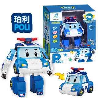 Robocar Poli Transformation ของเล่นรถตํารวจ Transformation หุ่นยนต์ Roy รถดับเพลิง Amba รถพยาบาล POLI ทีมกู้ภัยของเล่นเด็กของขวัญ