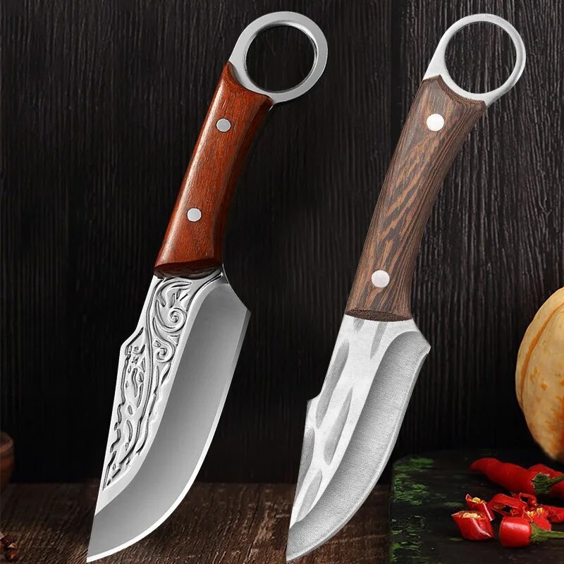 Professional Kitchen Boning Knife Forged Butcher Knife Mongolian Hand Knife Meat Cleaver Vegetable a