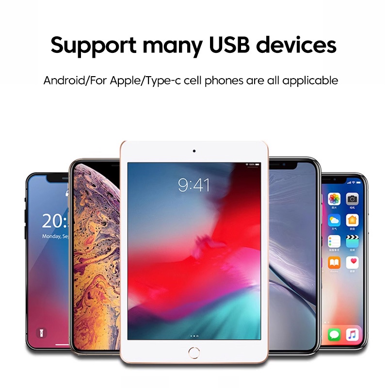 3 in 1 OTG อะแดปเตอร์ Type C Micro OTG อะแดปเตอร์ USB 3.0 แปลงส่งข้อมูล สําหรับคีย์บอร์ดและเมาส์