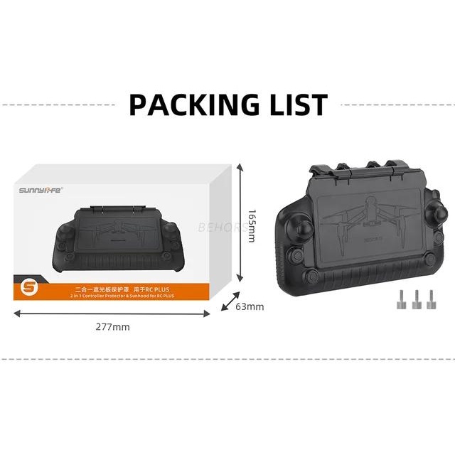 2in1 กรอบป้องกันหน้าจอ อุปกรณ์เสริม สําหรับ DJI RC PLUS รีโมทคอนโทรล ฮู้ดกันแดด ม่านบังแดด