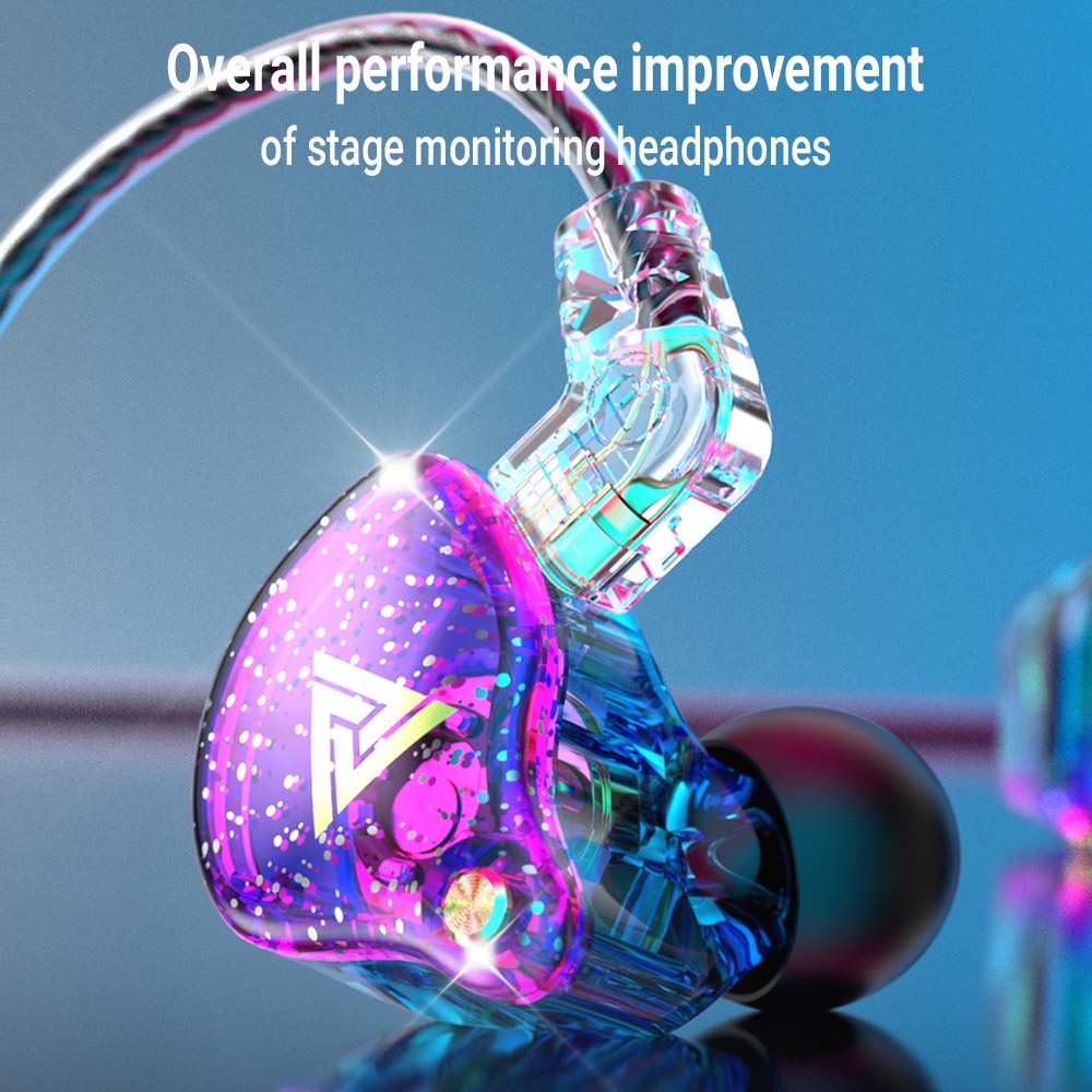 QKZ AK6-Pro หูฟังอินเอียร์ หูฟังแบบมีสาย หูฟังถอดสายได้ Earphone in ear Smalltalk หัวเสียบ aux 3.5 มม ไมโครโฟนในตัว