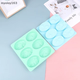Myoloy แม่พิมพ์ซิลิโคน รูปผึ้ง 6 ช่อง แฮนด์เมด สําหรับทําสบู่ เค้ก 1 ชิ้น