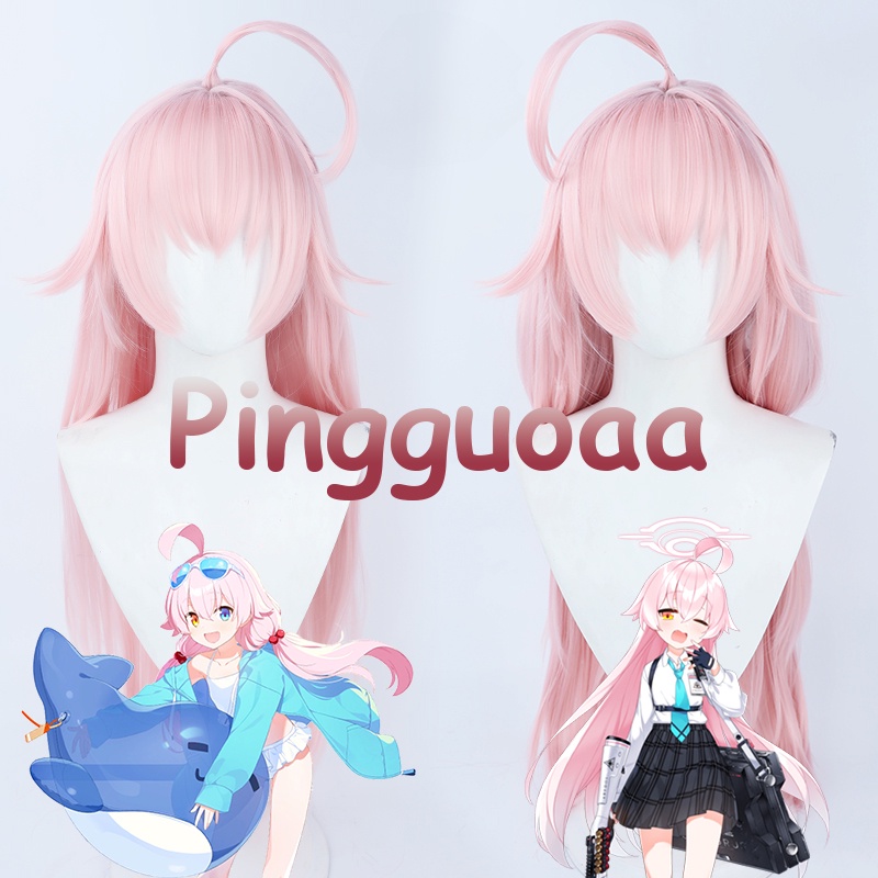 Game Blue Archive Takanashi Hoshino Cosplay Wig 90cm Long Straight Pink Wigs Heat Resistant Syntheti
