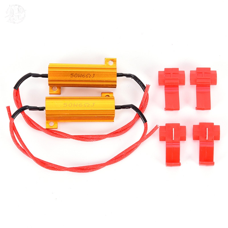 Wl| ใหม่ หลอดไฟเลี้ยว LED 50W 6 โอห์ม RX24 แบบกระพริบเร็ว