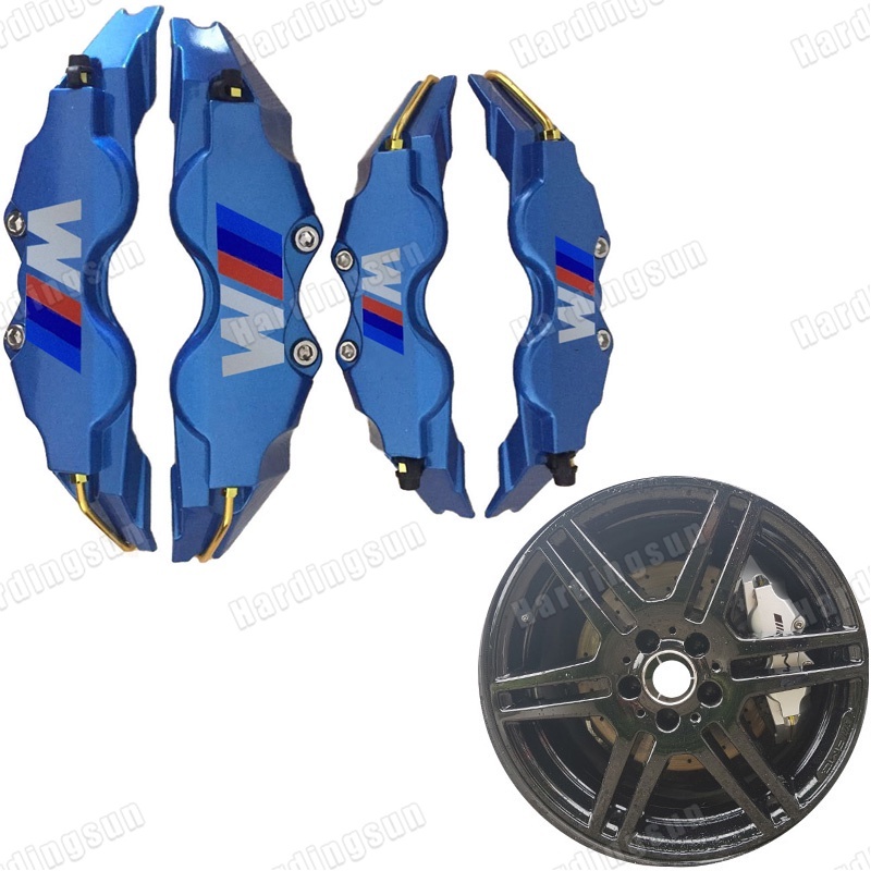 4 ชิ้นพลาสติก ABS เบรค Caliper ฝาครอบ 8 สีรถยนต์สําหรับ BMW E46 E39 E90 E60 E36 F30 F10 120d