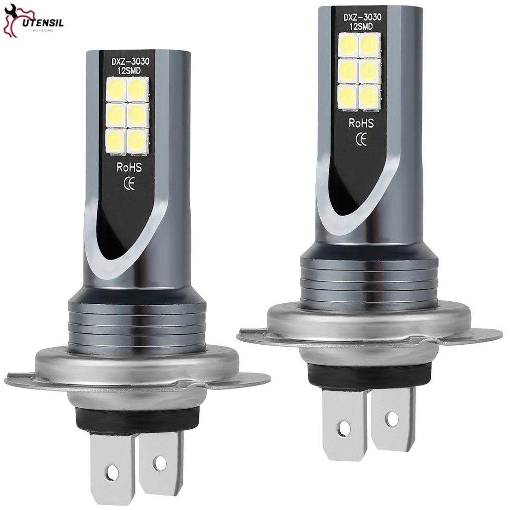 หลอดไฟหน้าซีนอน H7 LED 6500K 600lm IP68 กันน้ํา สําหรับรถยนต์ รถจักรยานยนต์ 12V 【2 ชิ้น】
