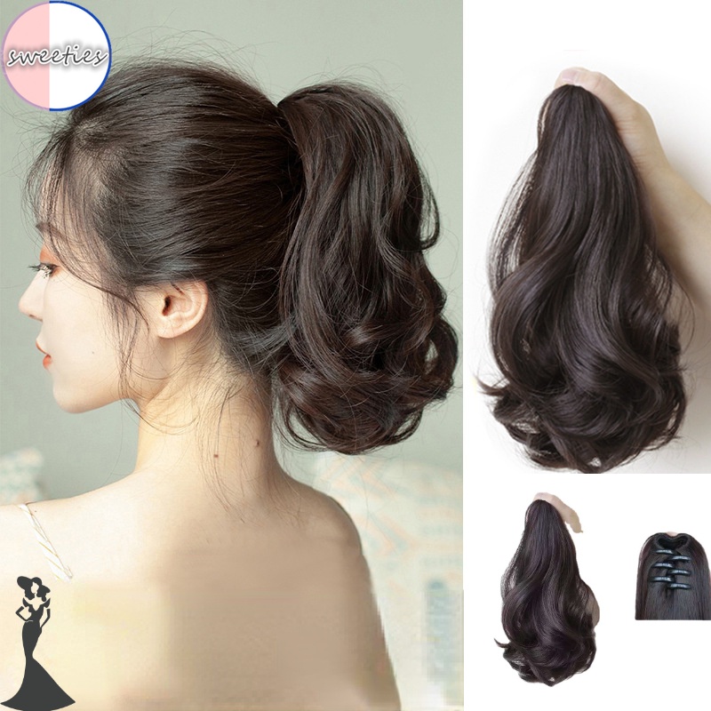 วิกผมหางม้าจําลอง ผมหยิก ผมหางม้าปลอม ผมหางม้า ขนาดใหญ่ 25 ซม. 35 ซม.