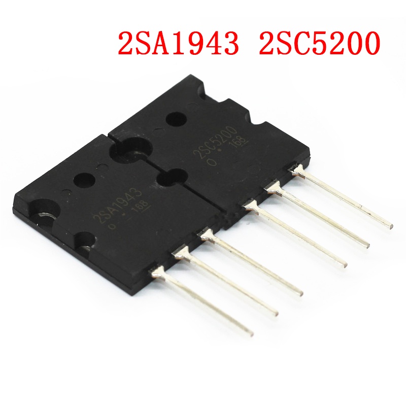 8 ชิ้น/ล็อต 4 ชิ้น A1943 + 4 ชิ้น C5200 2SA1943 2SC5200 TO-3P คู่เครื่องขยายเสียงหลอดใหม่ IC