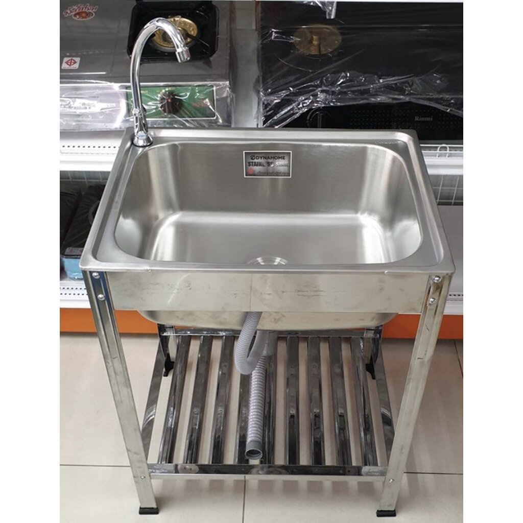 Dyna Home ฟรี ก๊อกน้ำ ซิ้งค์ล้างจาน รุ่น LS-6045-T อ่างล้างจาน ขนาด 60x45x75 ซม. สแตนเลสทั้งตัว - รูปที่ 2