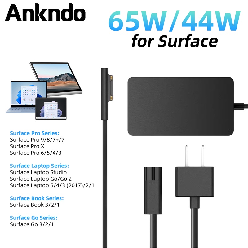 Microsoft Surface Adapter ของแท้ สำหรับ Surface Pro 5 / Pro 6 / Surface 1796 65W 15V 4A สายชาร์จ Sur