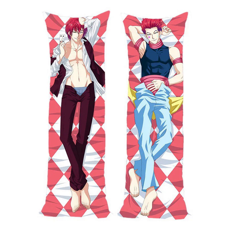 Anime Hunter x Hunter Hisoka Csai Dakimakura Hugging Body Male Pillow Case Peachskin Throw Cushion P