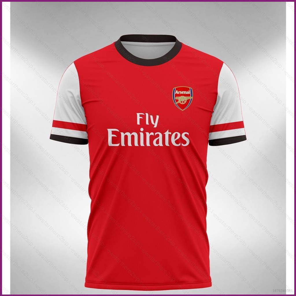 เสื้อกีฬาแขนสั้น ลายทีมชาติฟุตบอล Arsenal 2012-2013 ชุดเหย้า พลัสไซซ์