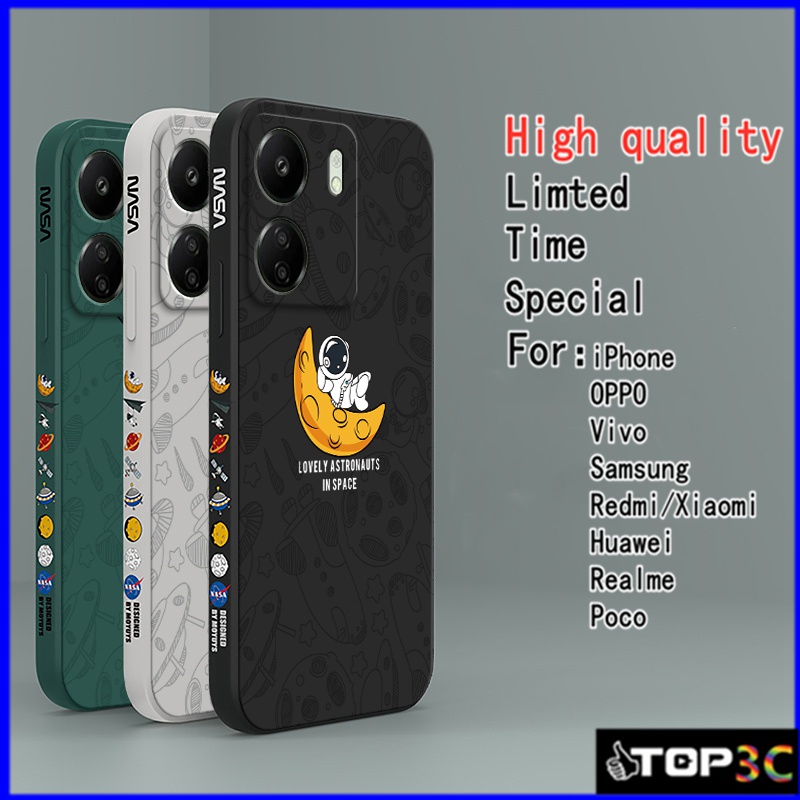 เคส Redmi 13C เคส Poco C65 / Redmi 12C 12 10A 10C 10 5G 9A 9C 9T 9 8 8A A1 A2 Redmi note 12 Note11S Note11 Note11Pro เคสโทรศัพท์มือถือ ลายอวกาศ Nasa สําหรับ tkr