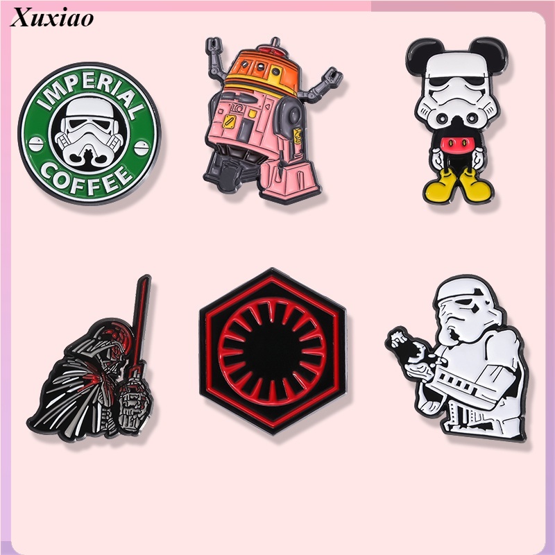 เข็มกลัดโลหะ รูปการ์ตูน Star Wars มิกกี้เมาส์ ของขวัญสําหรับเพื่อน
